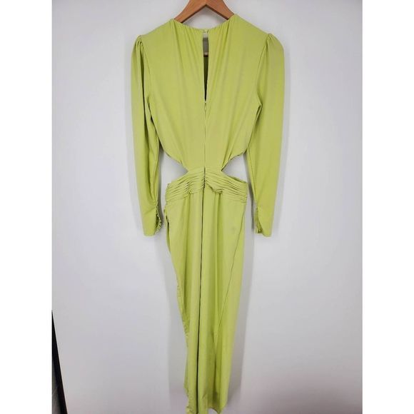 Self-portrait Green Midi Cutout Dress Size 2 - Picture 7 of 11